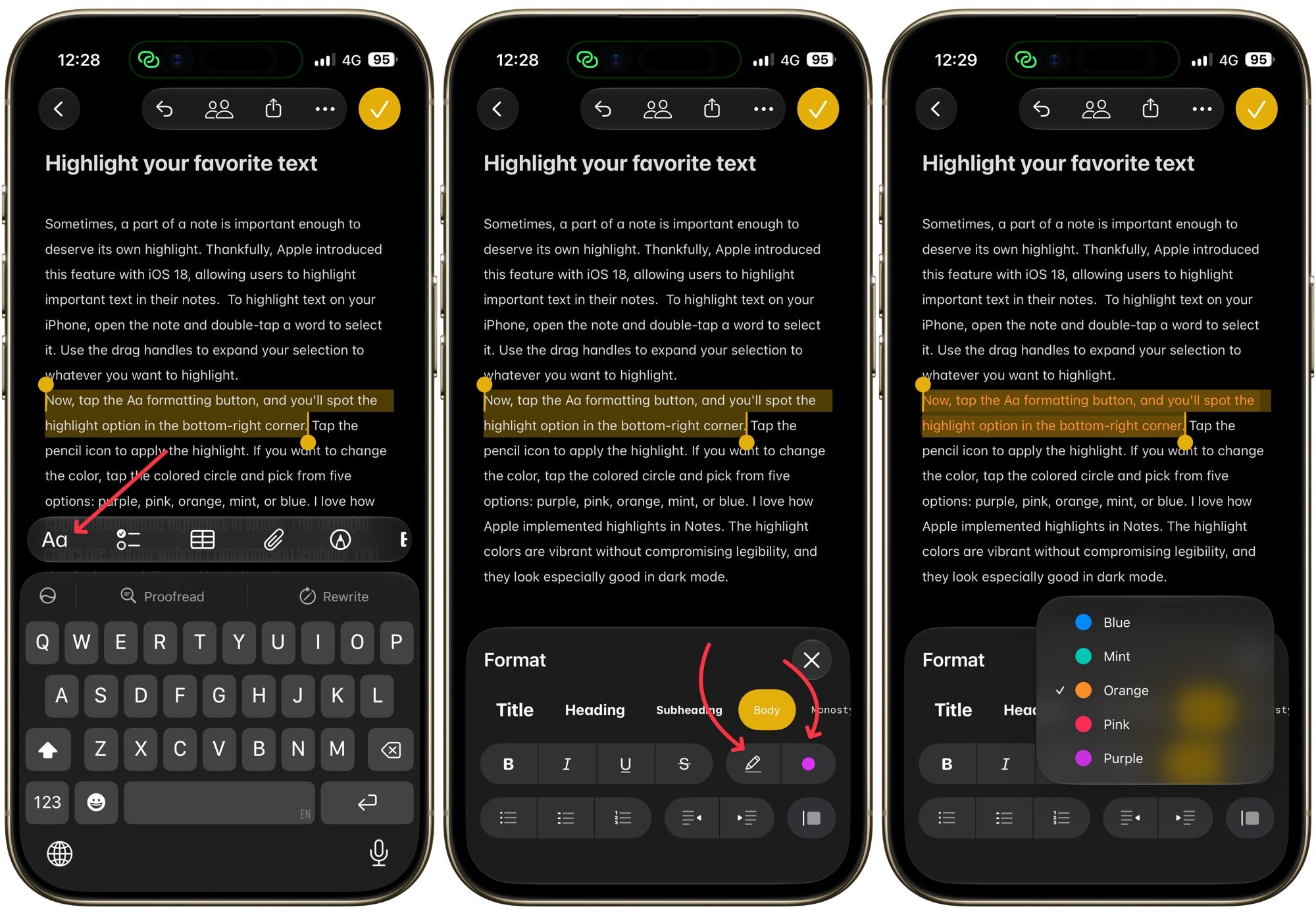 Fonctionnalité Apple Notes Faits saillants
