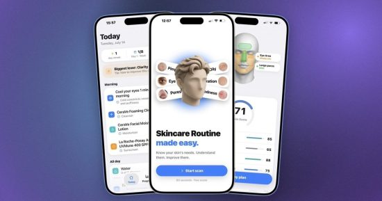J'ai trouvé une application iPhone qui crée une routine de soins de la peau à partir d'un scan du visage de 30 secondes