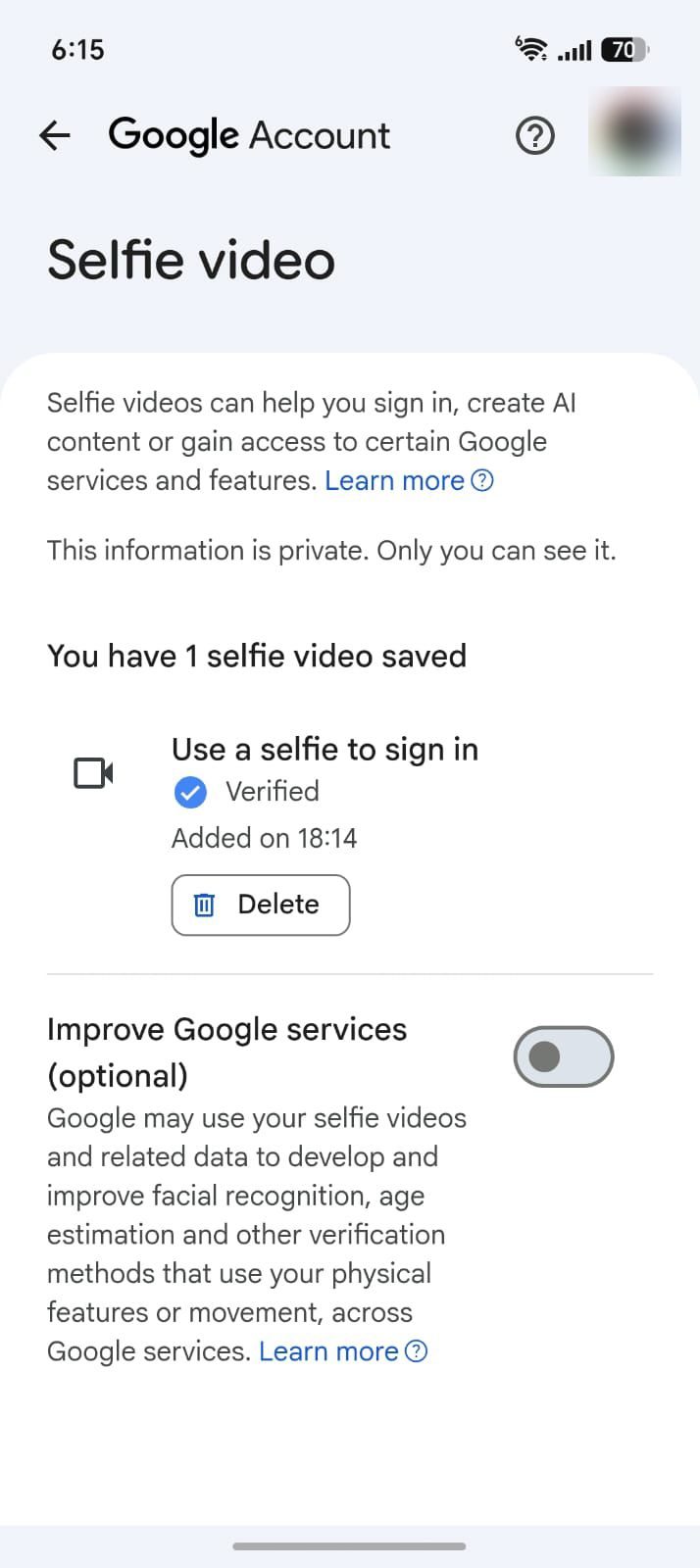 Tutoriel de configuration de la vidéo Google selfie