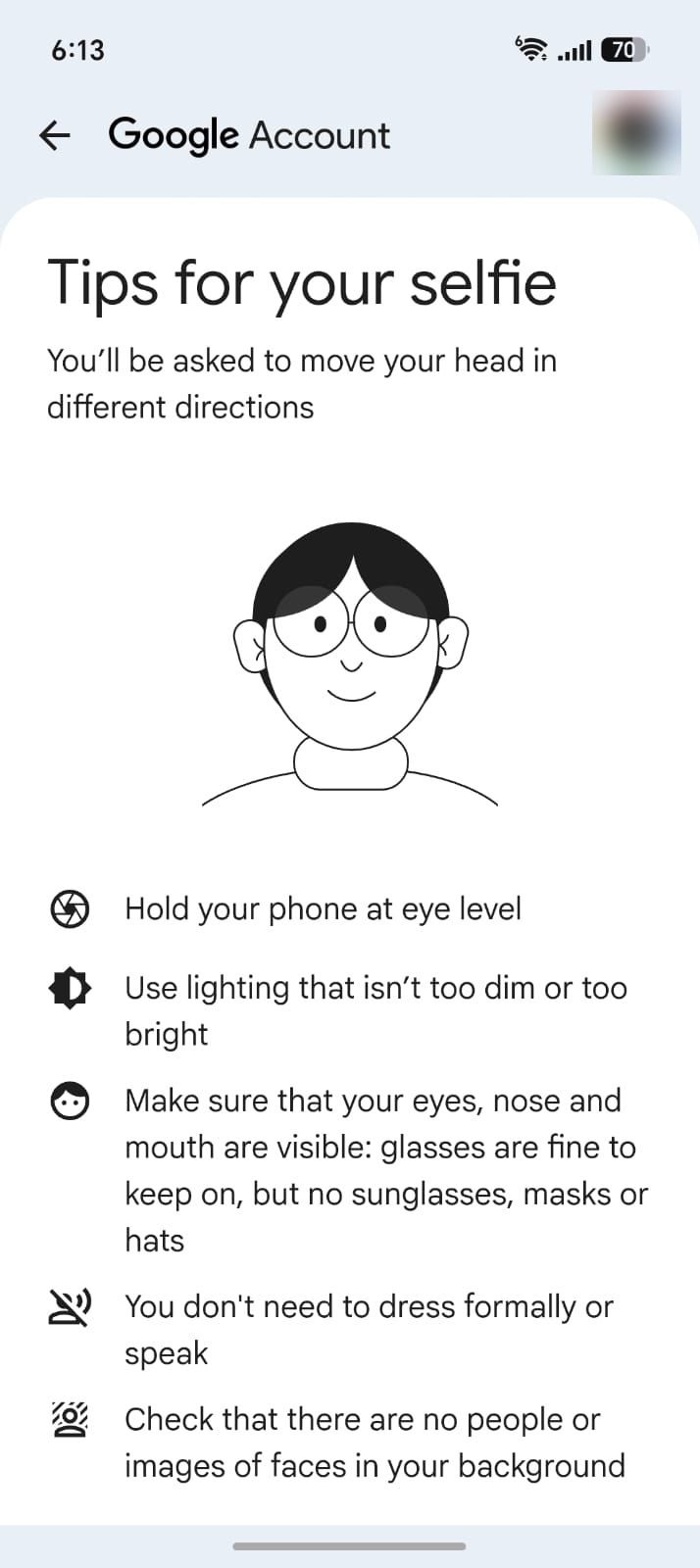 Tutoriel de configuration de la vidéo Google selfie