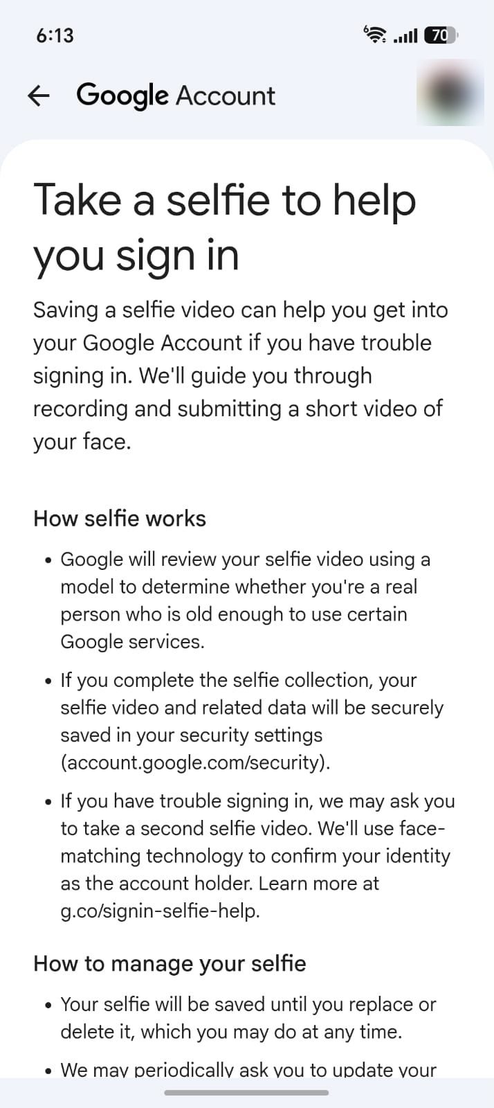 Tutoriel de configuration de la vidéo Google selfie