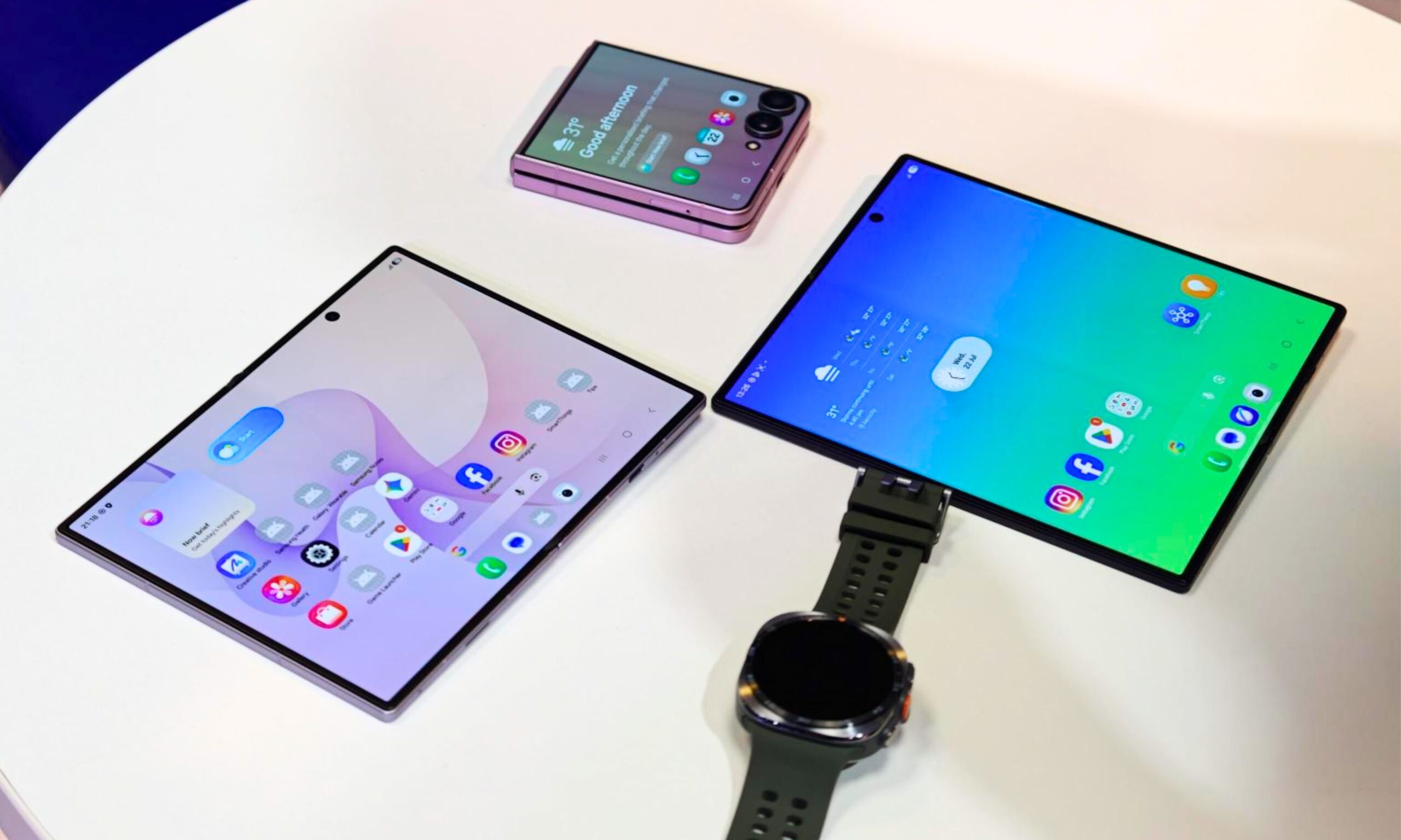 Les derniers pliables et Galaxy Watches de Samsung