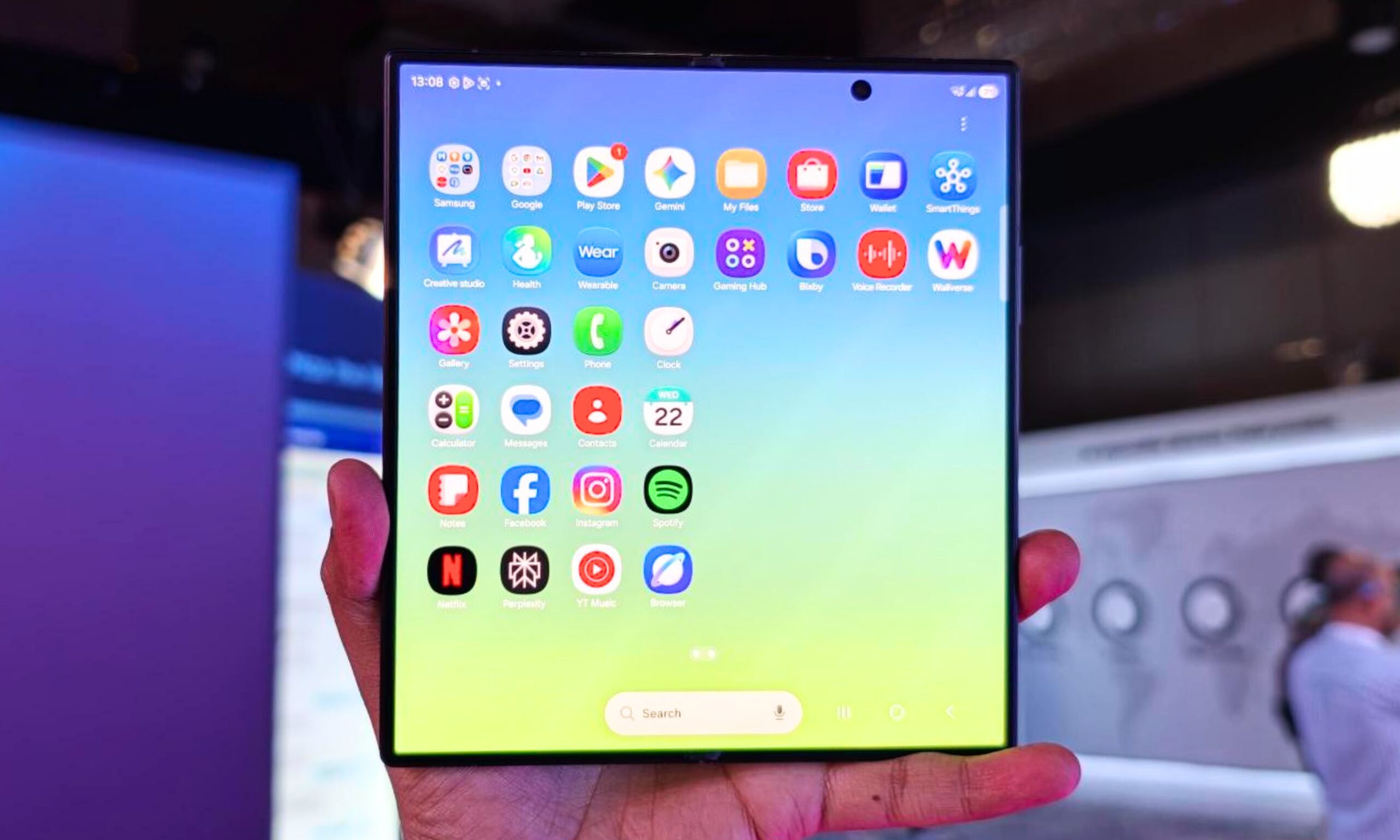 Écran intérieur du Galaxy Z Fold 8 Ultra