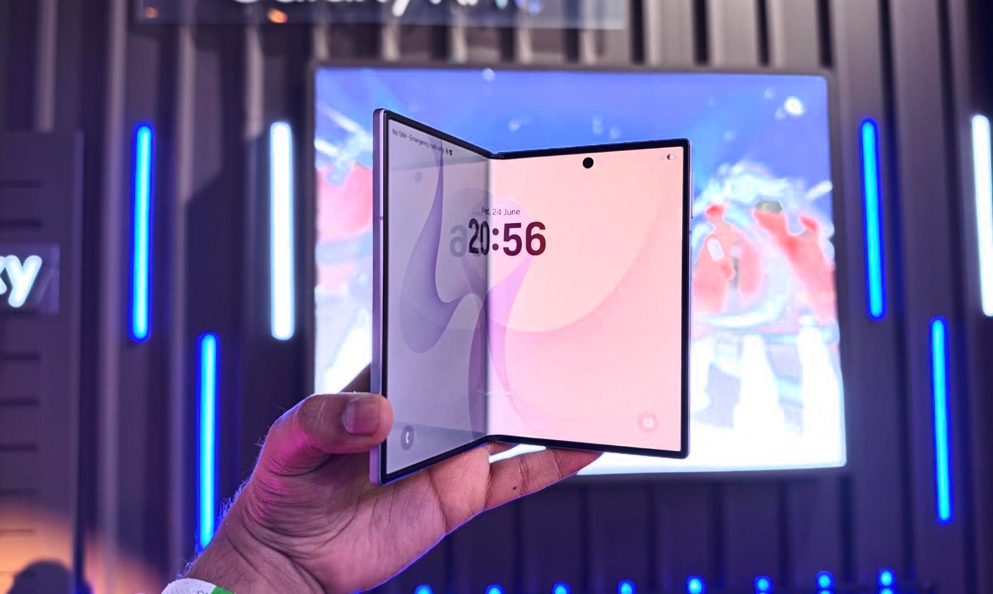 Vue de l’écran intérieur du Samsung Galaxy Z Fold 8