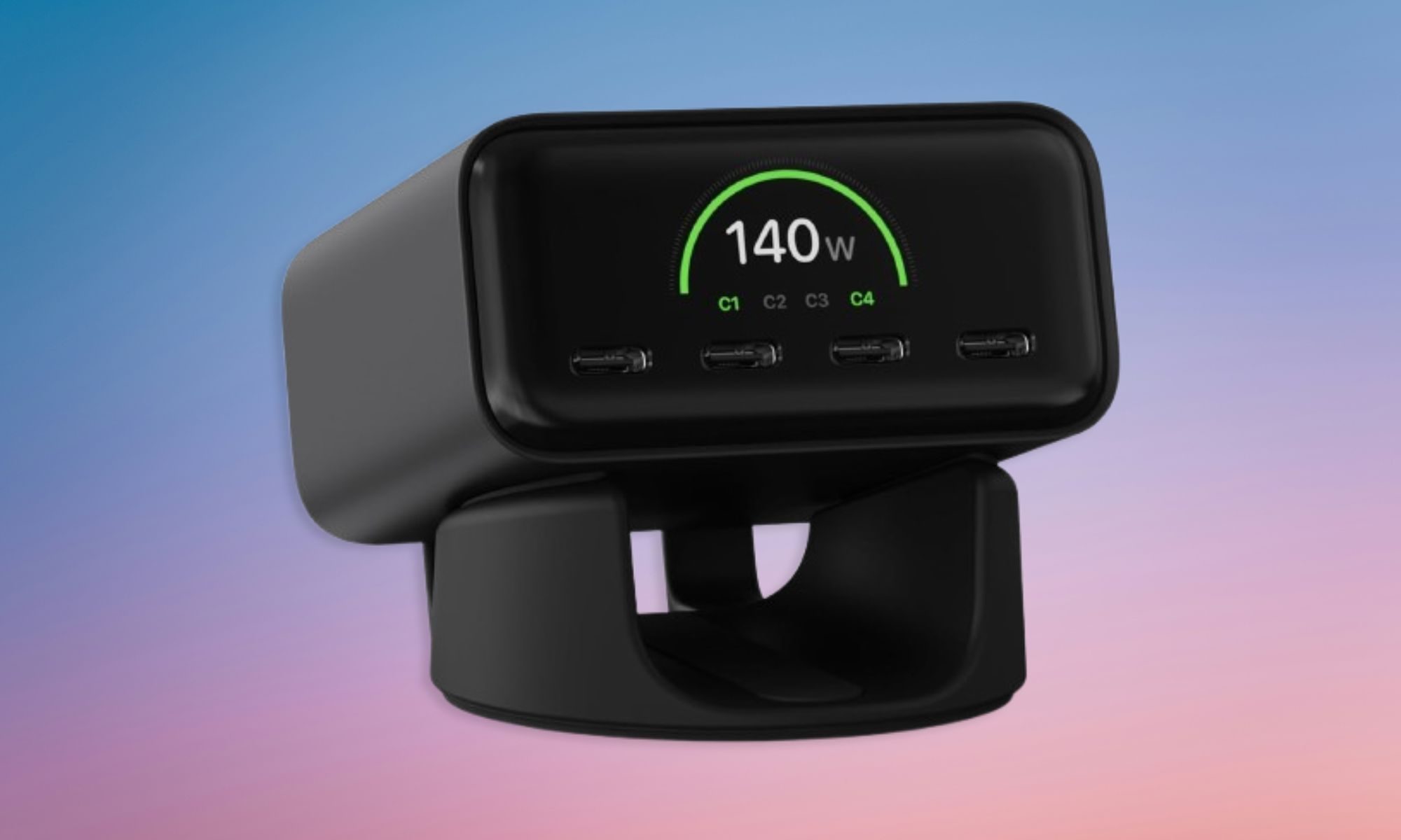 Satechi ChargeView sur fond dégradé