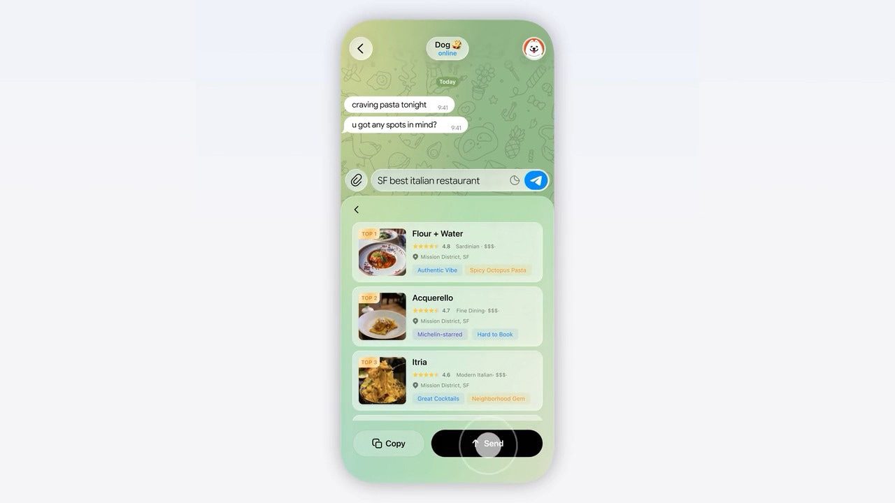 Acti créant des mini-applications