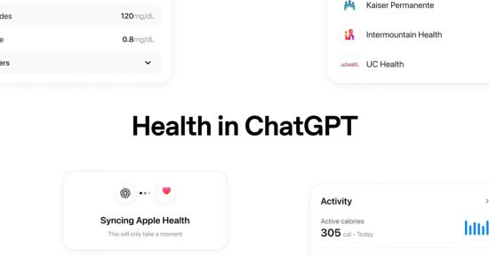 ChatGPT peut désormais se connecter à vos données Apple Health pour donner des réponses de santé plus personnalisées
