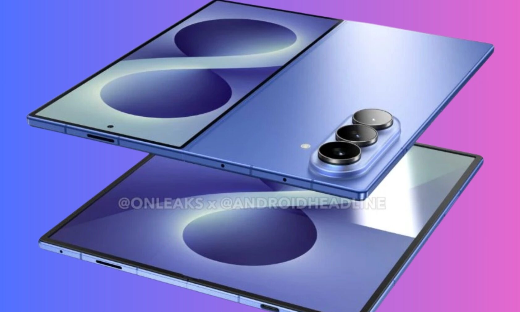 Fuite du rendu du Samsung Galaxy Z Fold 8.