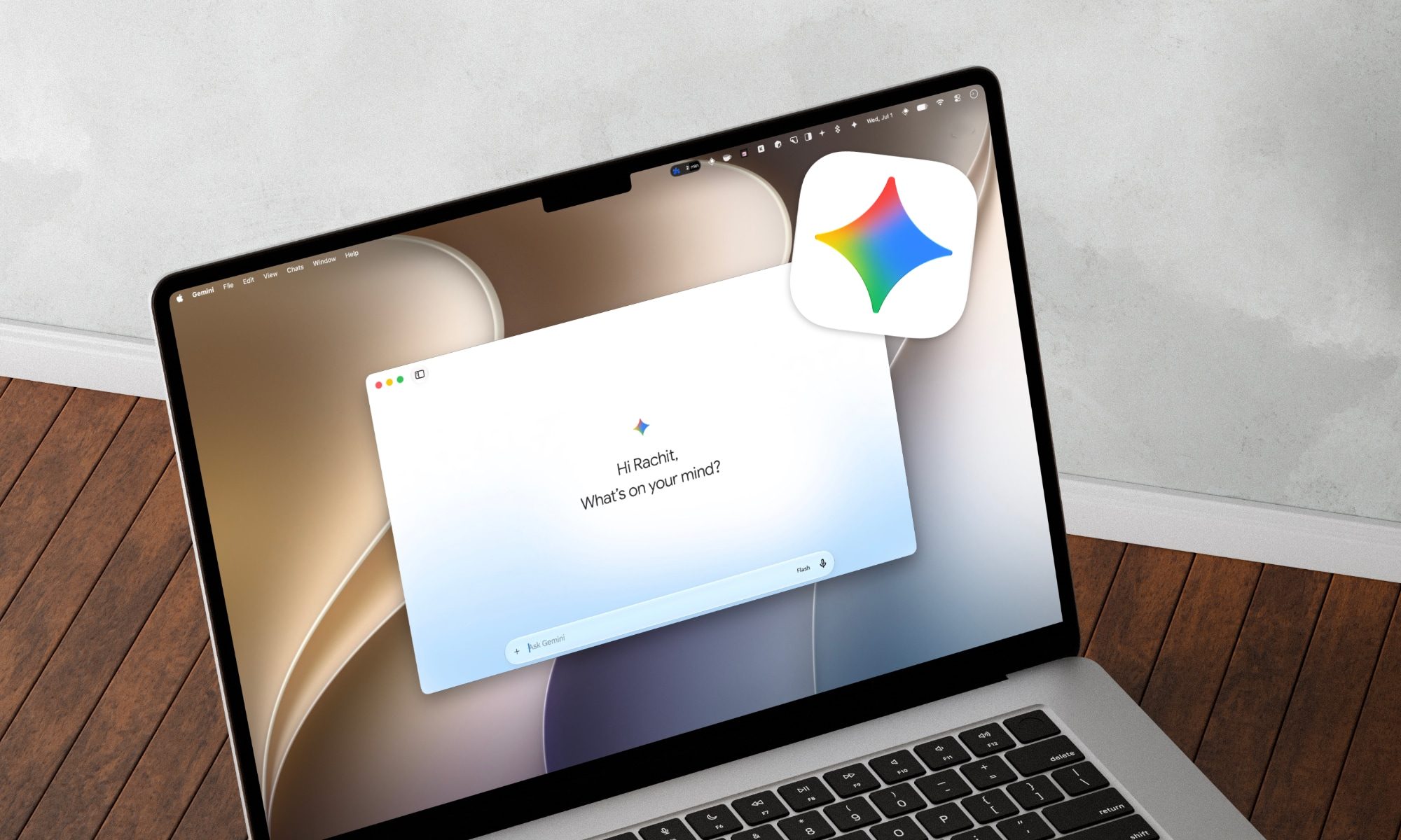 Application Gemini Spark pour Mac