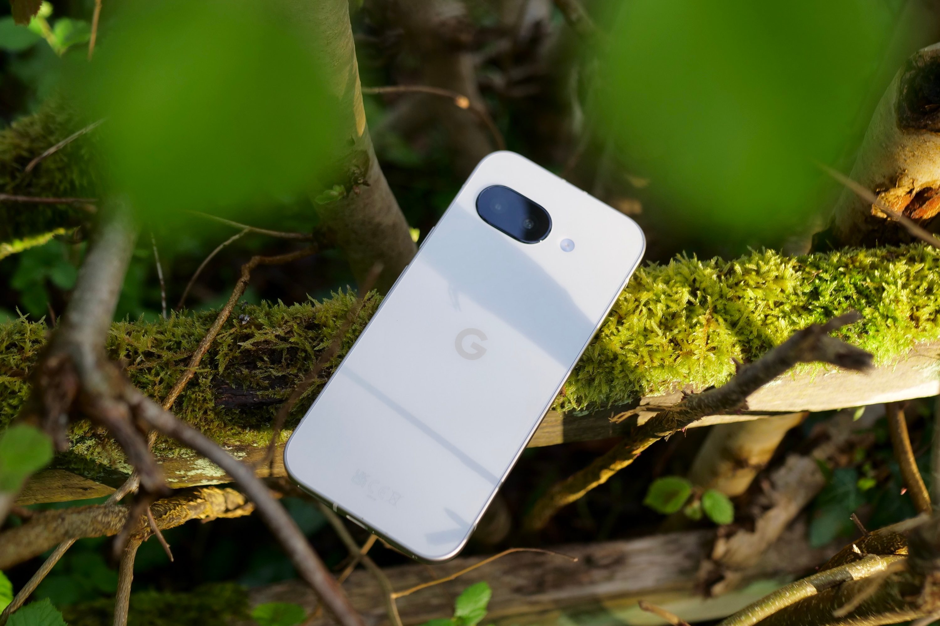 L'arrière du Google Pixel 9a.