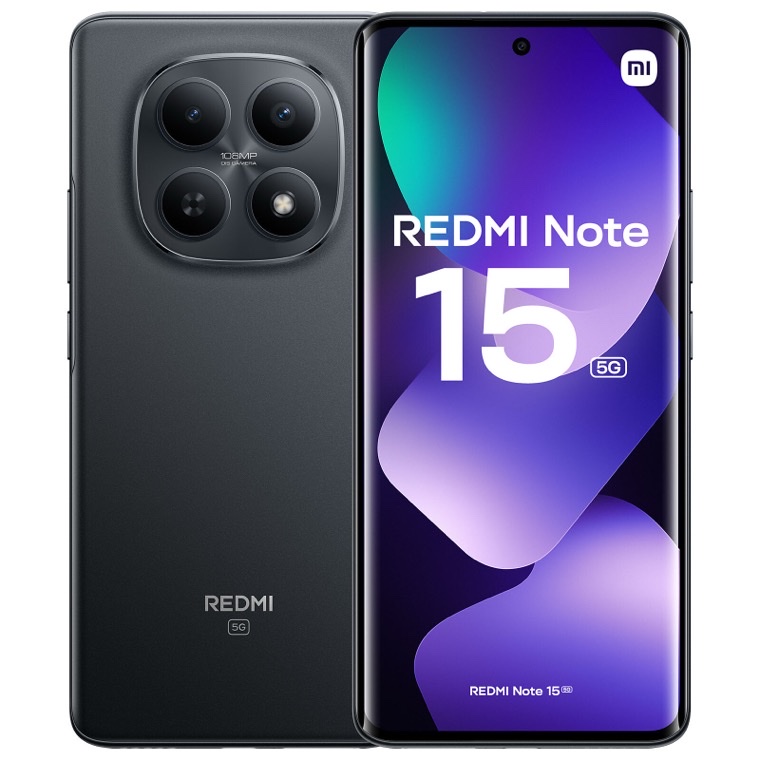 Xiaomi Redmi Note 15, faces avant et arrière